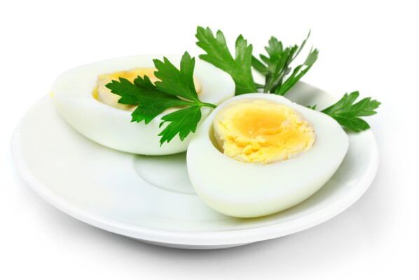 варено яйце за отслабване на седмица с 7 кг